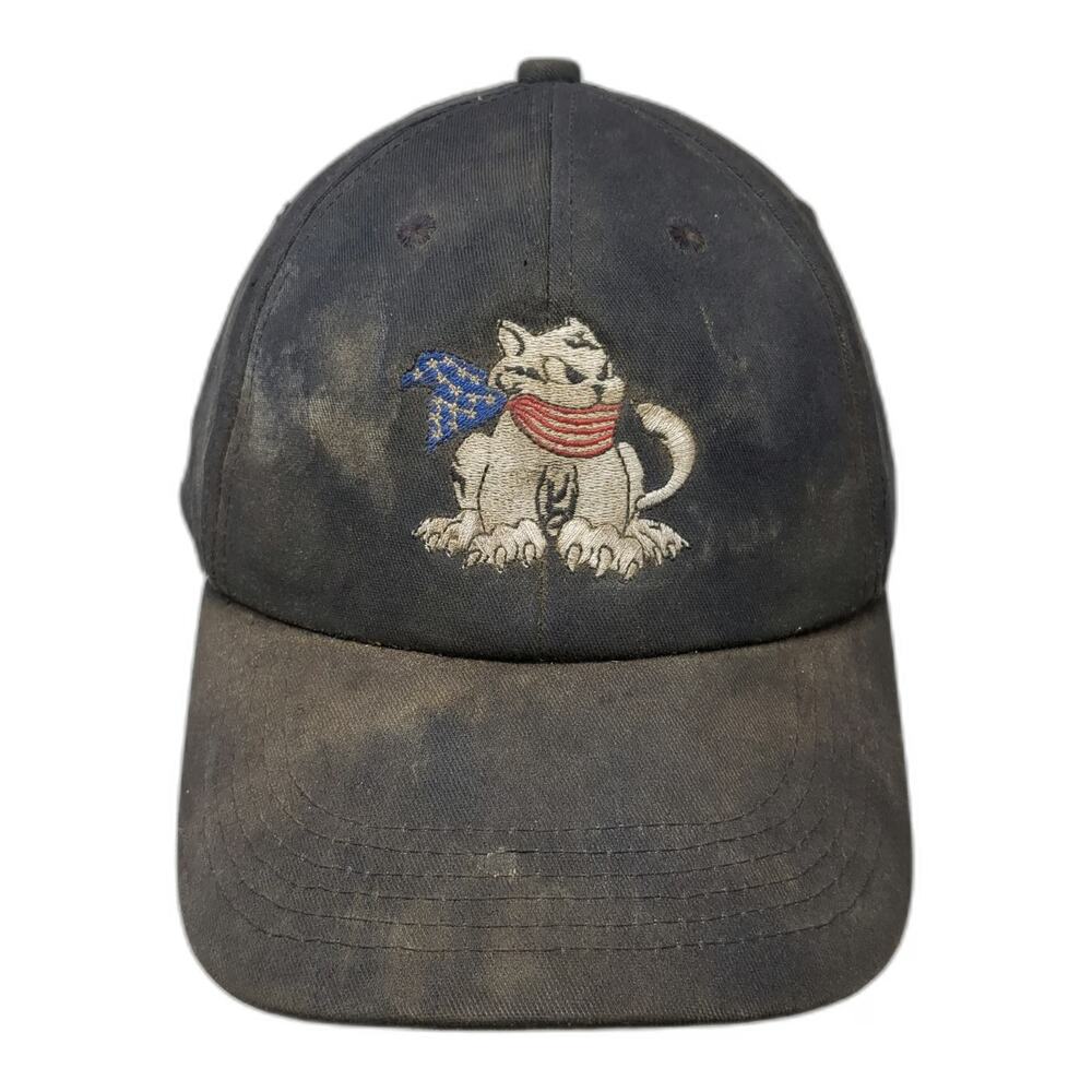 Tucker Sno-Cat Corp Snapback Black Hat OSFM Embroidered Mascot Logo Industrial